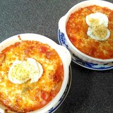 長芋と夏野菜のトマトチーズグラタン